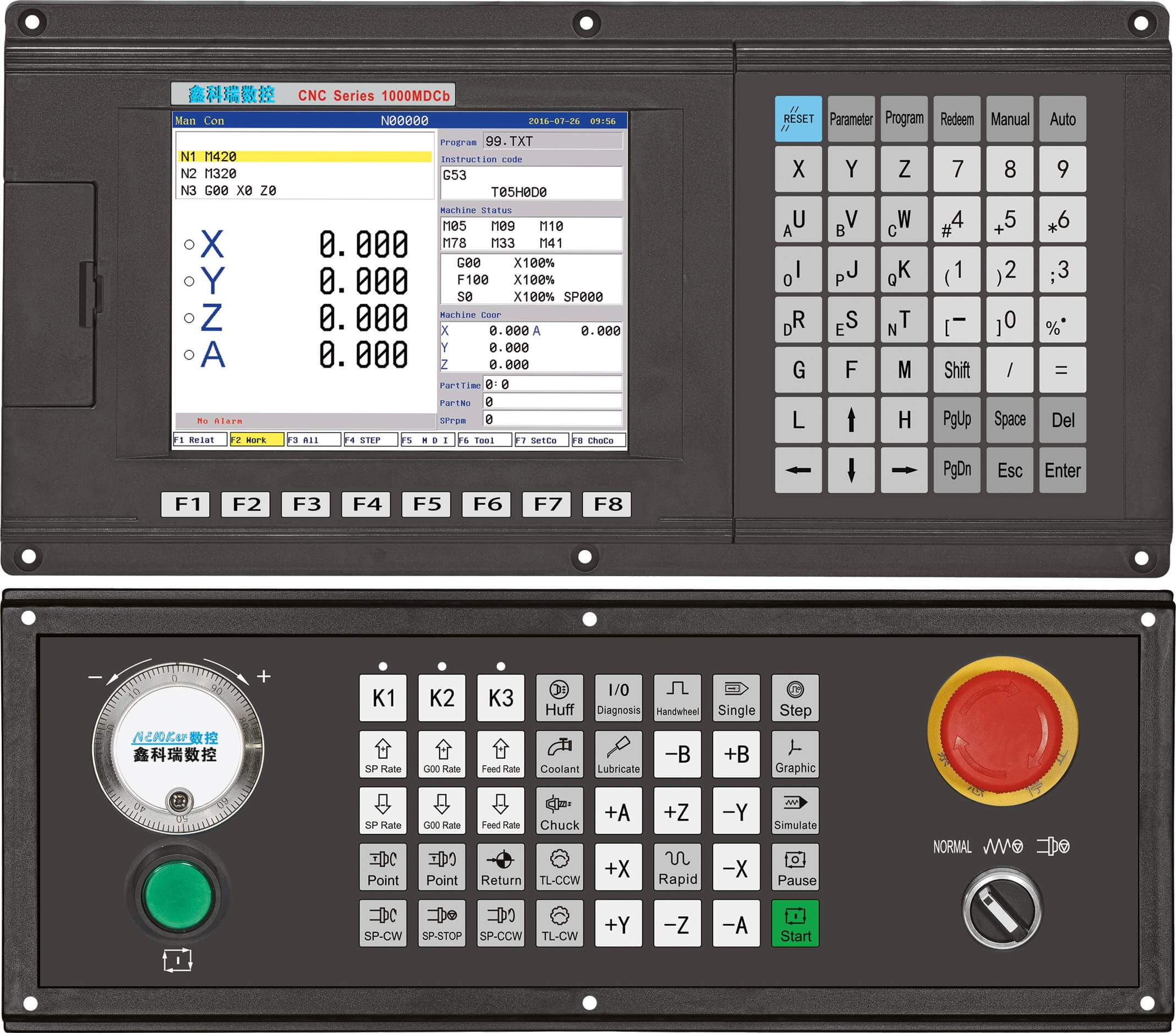 Фрезерный контроллер ЧПУ NEW1000MiCB-4-AB