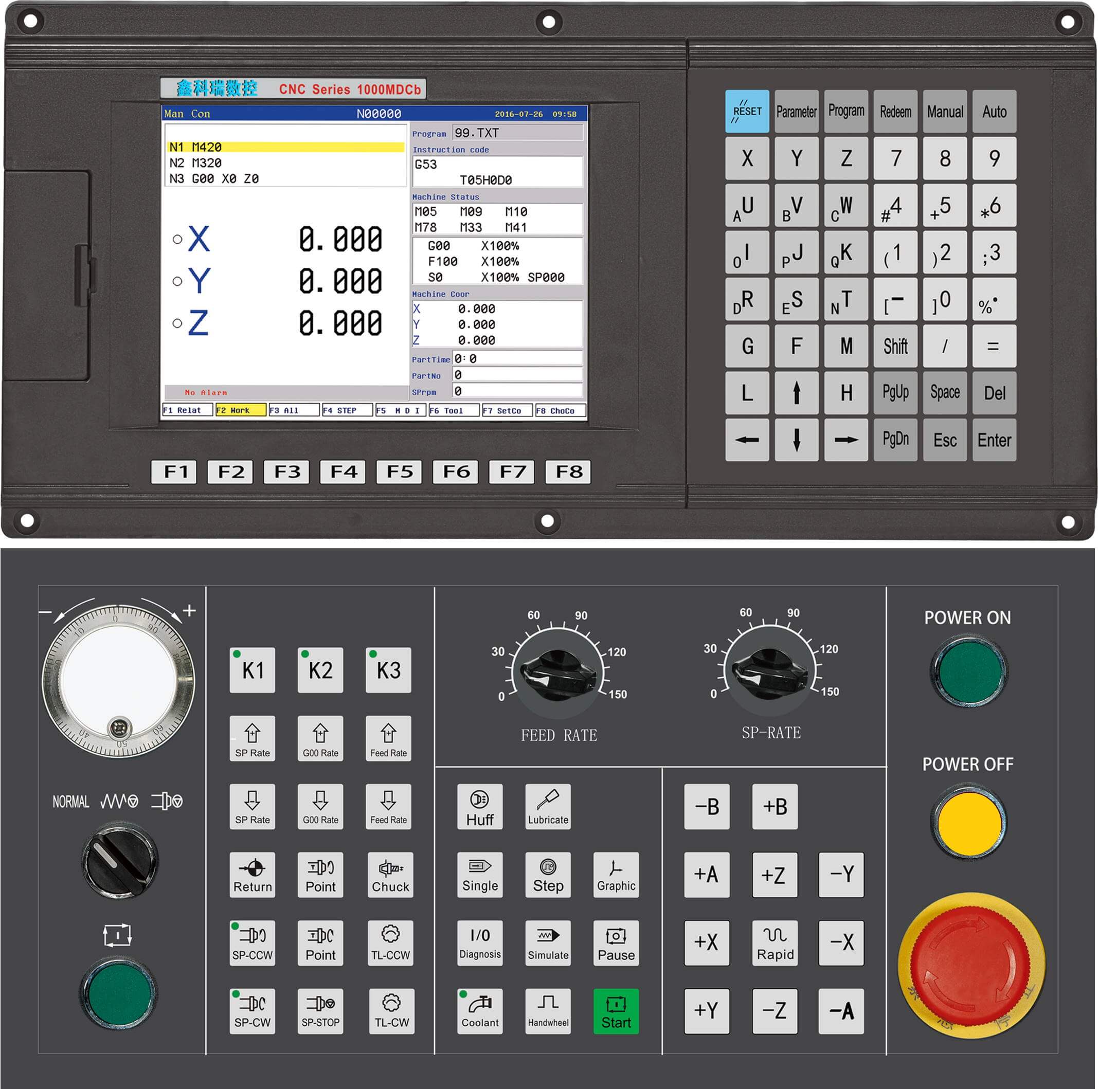 Фрезерный контроллер ЧПУ NEW1000MiCB-3-CE